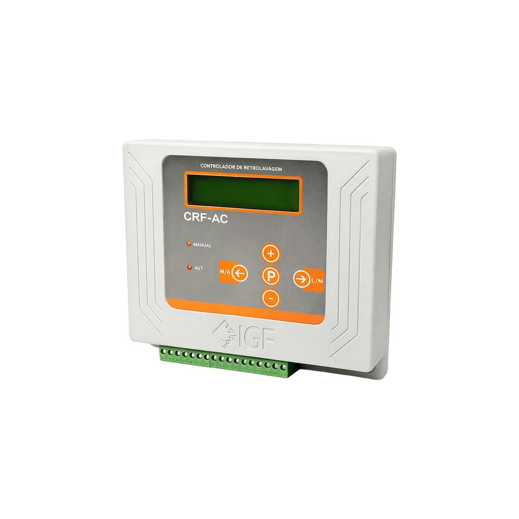 CONTROLADOR RETROLAVAGEM AUT. PARA FILTROS C/ DIFERENCIAL DE PRESSÃO CRF-AC 3F